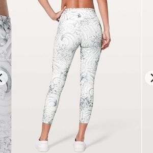 Lululemon Wunder Under Hi-Rise 7/8 Tight *25" In Twine White Multi